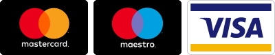 Mastercard, maestro, visa