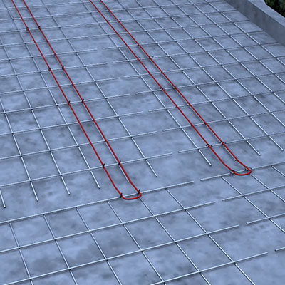 BVF SX SNOW DEFROST BVF SX fűtőkábel rögzítése nyomsávban