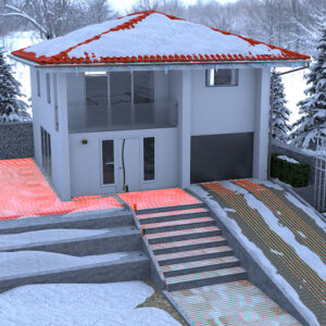 Exteriérové vykurovacie káble