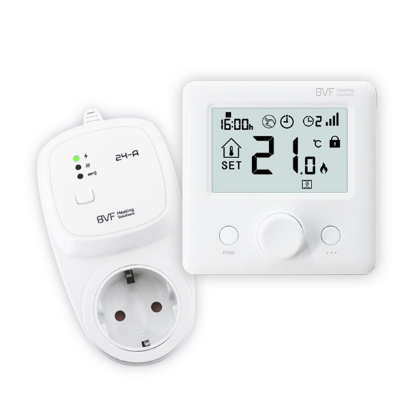 BVF 24-FA – RF bezdrôtový izbový termostat + zásuvkový modul