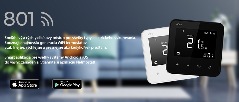 Termostat BVF 801 s WIFI modulom