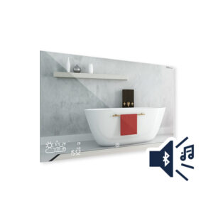 BVF ADELIG vyhrievané zrkadlo s Bluetooth reproduktorom