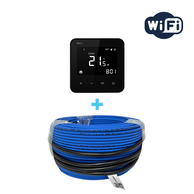 BVF WFD vykurovací kábel + BVF 801 izbový termostat BVF WFD vykurovací kábel + BVF 801 izbový termostat – Obrázok 2